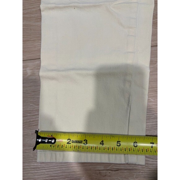Lauren Ralph Lauren Petite Women's 8P Cropped Pants Cream High Rise Stretch Cott - Picture 4 of 10